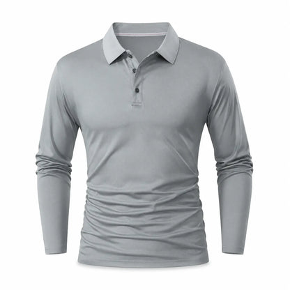 Men's Long Sleeve Collared T-Shirt