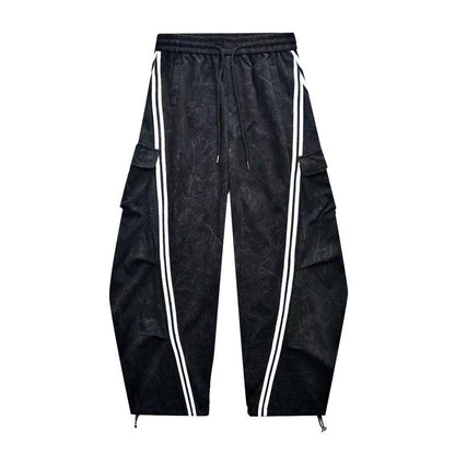 Women  Wide Leg Drawstring Joggers with Side Pockets