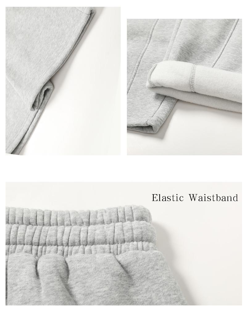 Unisex Fleece Thermal Lined Sweatpants - Oversize Comfort