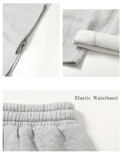 Unisex Fleece Thermal Lined Sweatpants - Oversize Comfort