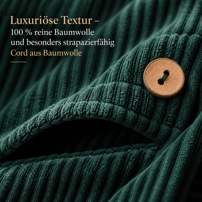 🧥 Die exklusive Cordjacke des Jahres 2026 🍂 – Luxuriöses Cord-Overshirt mit Kapuze ✨
