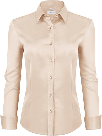 【LAST DAY SALE】Women Classic-Fit Dress Shirts