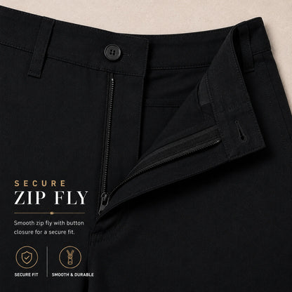 Men's Slim Fit Dress Pants with Flex Stretch Fabric