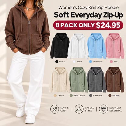 🌸LAST DAY SALE Women's Loose Hooded Knit Cardigan