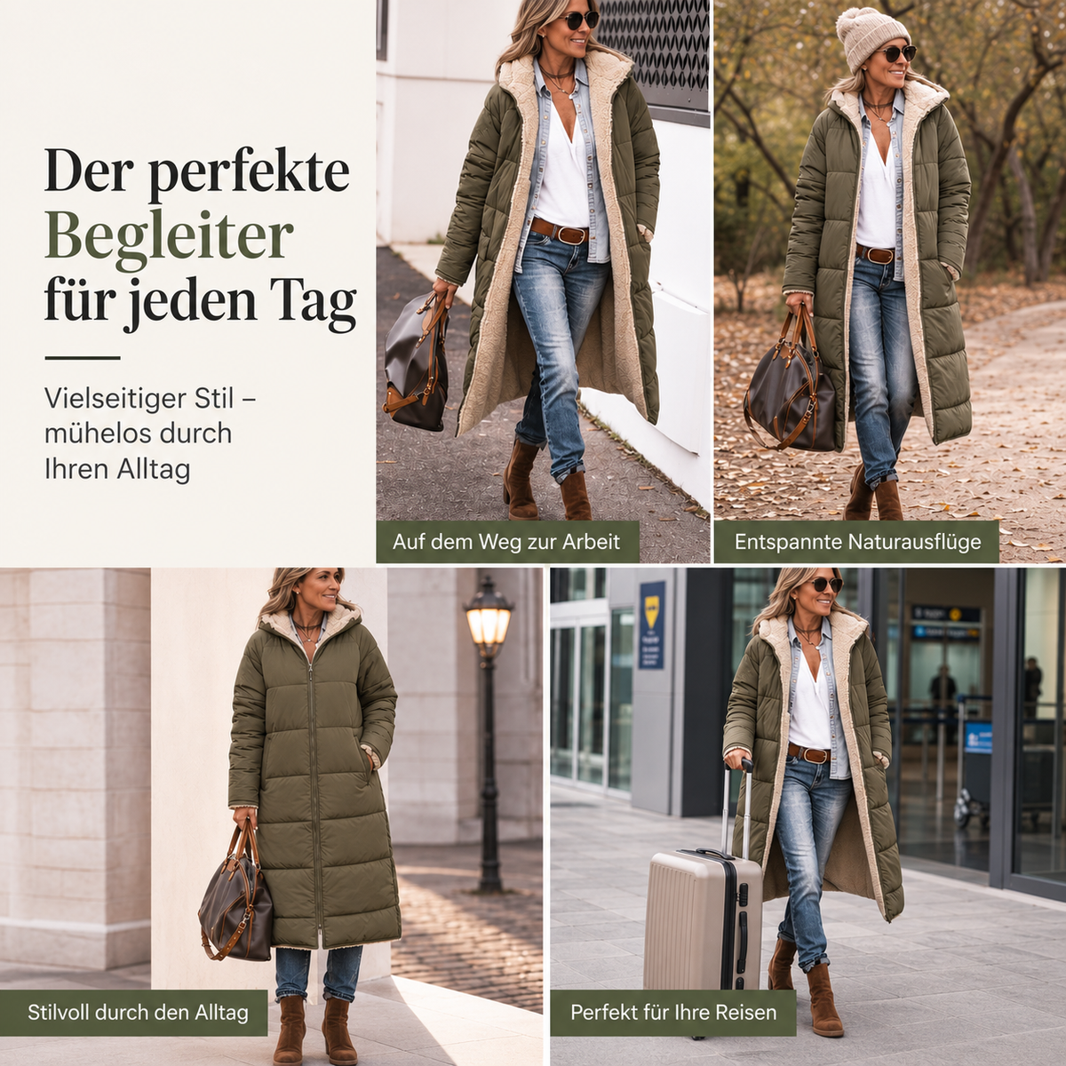 🧥 Two Looks, One Cozy Coat | Women's Reversible Hooded Padded Coat ⚡ Free Shipping
