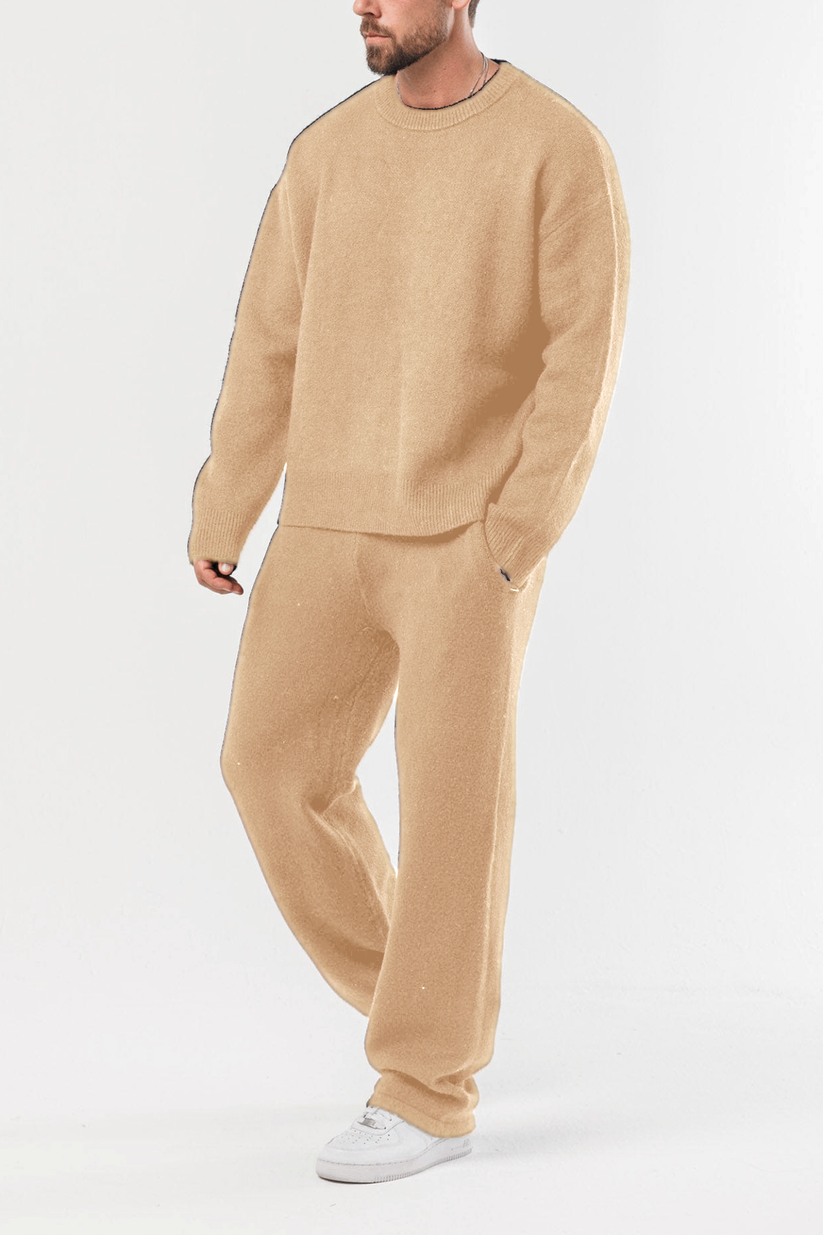 Men's Classic Knit Sweater Set – Everyday Comfort Outfit