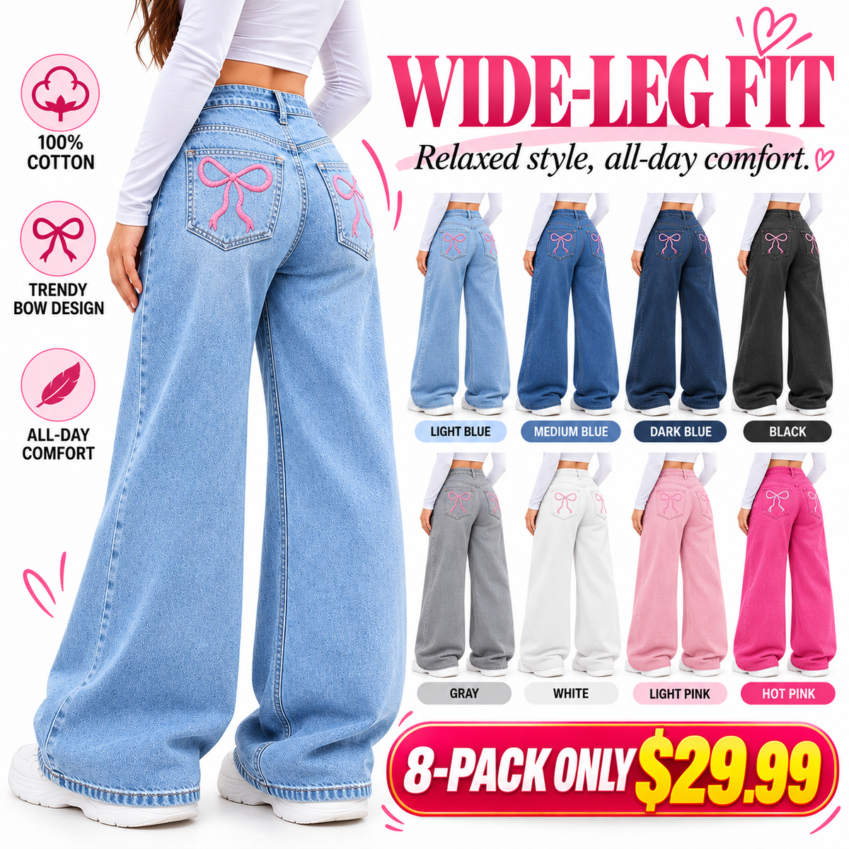 The Bow Edit High-Rise Denim Collection
