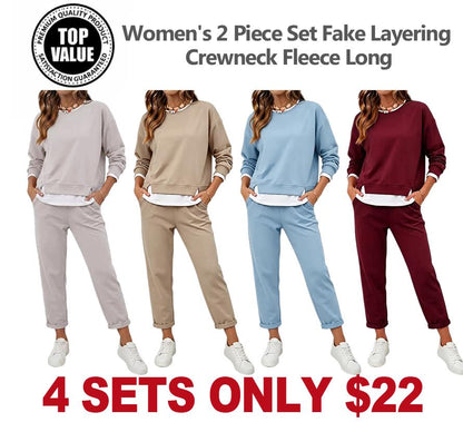 Women's Layering Crewneck Fleece Long
