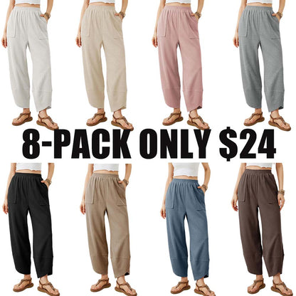 Elasticated Harem Palazzo Pants