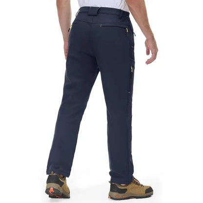 💚 Men's Winter Ski Pants Fleece Lined 5-Zip