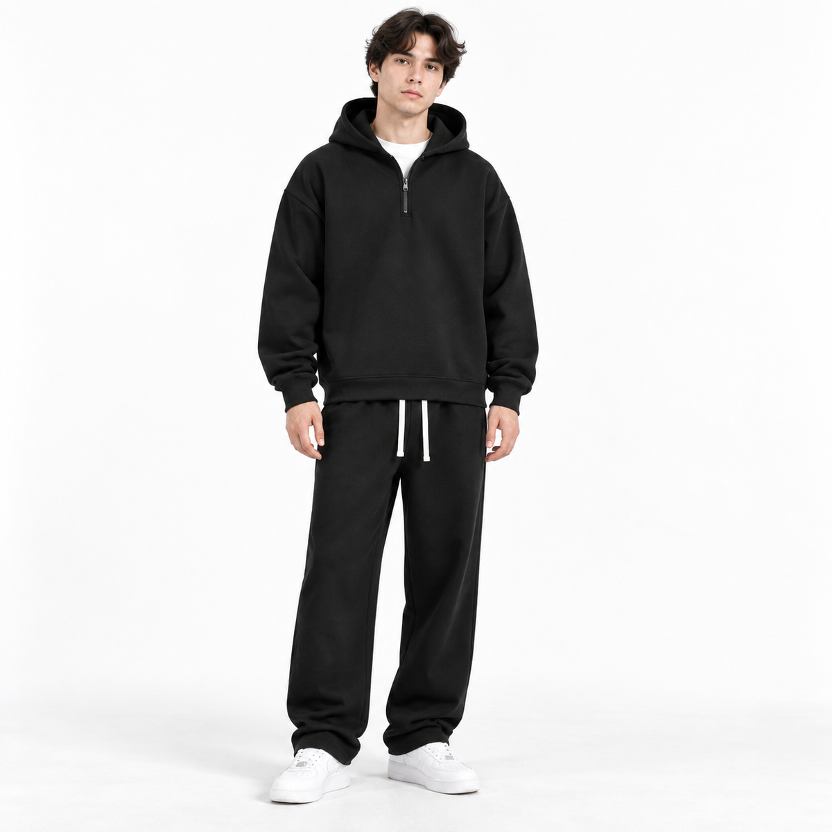 Unisex Half-Zip Hoodie & Sweatpants Set 8-Color Set