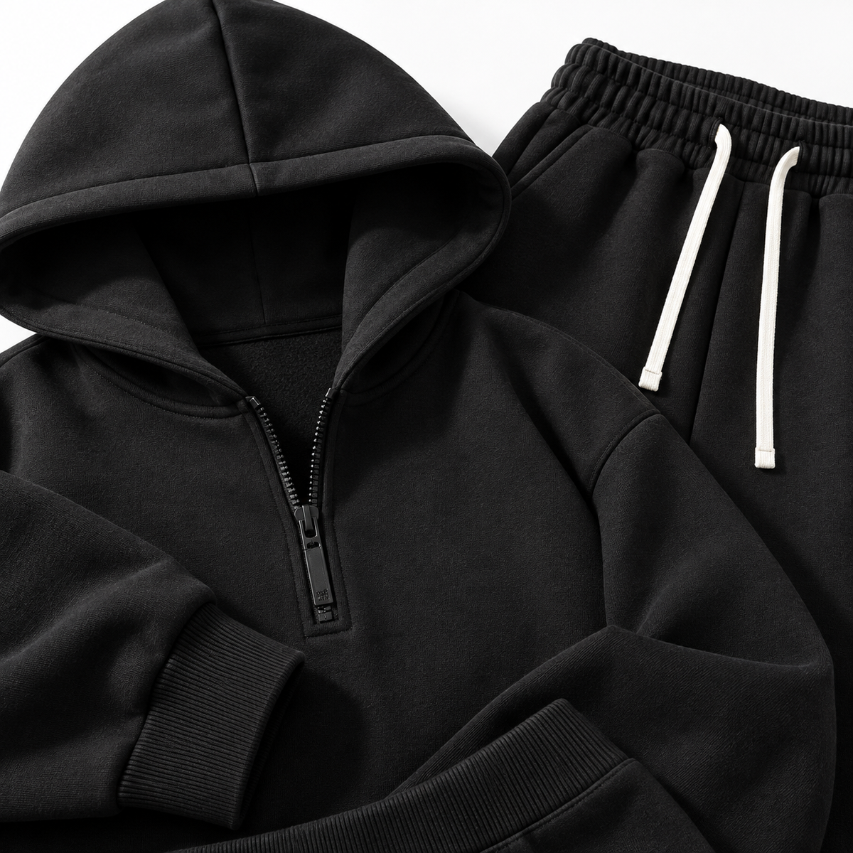 Unisex Half-Zip Hoodie & Sweatpants Set 8-Color Set