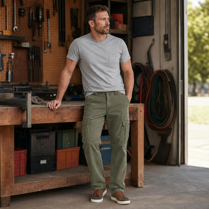 Men's Straight Leg Cargo Pants