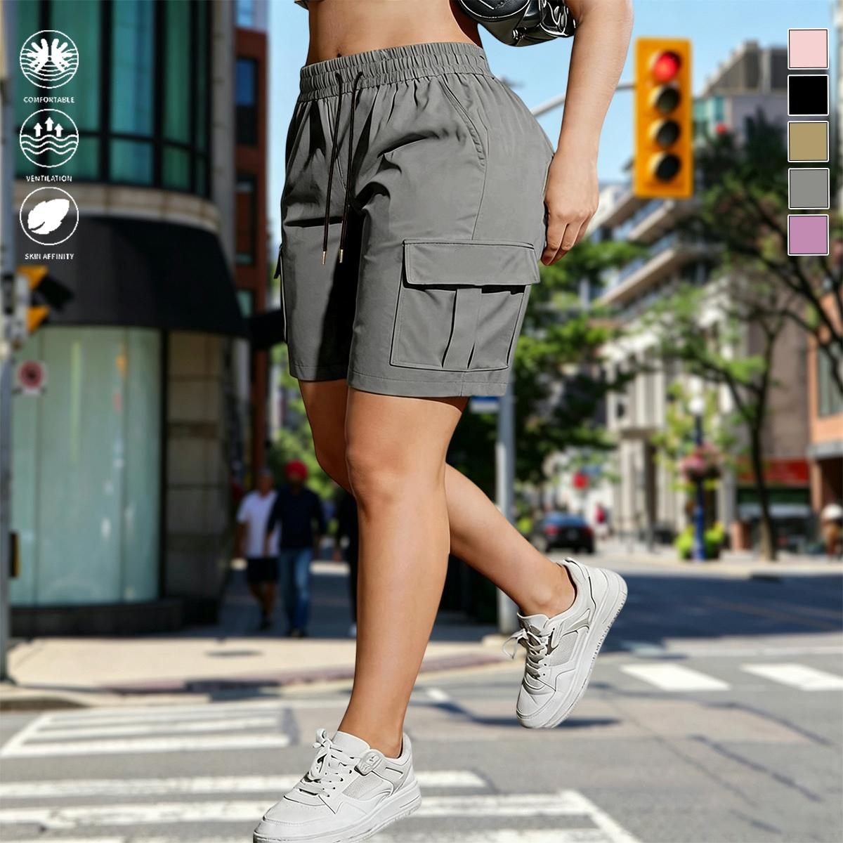 【LAST DAY SALE】Women's outdoor cargo shorts—multi-pocket design.