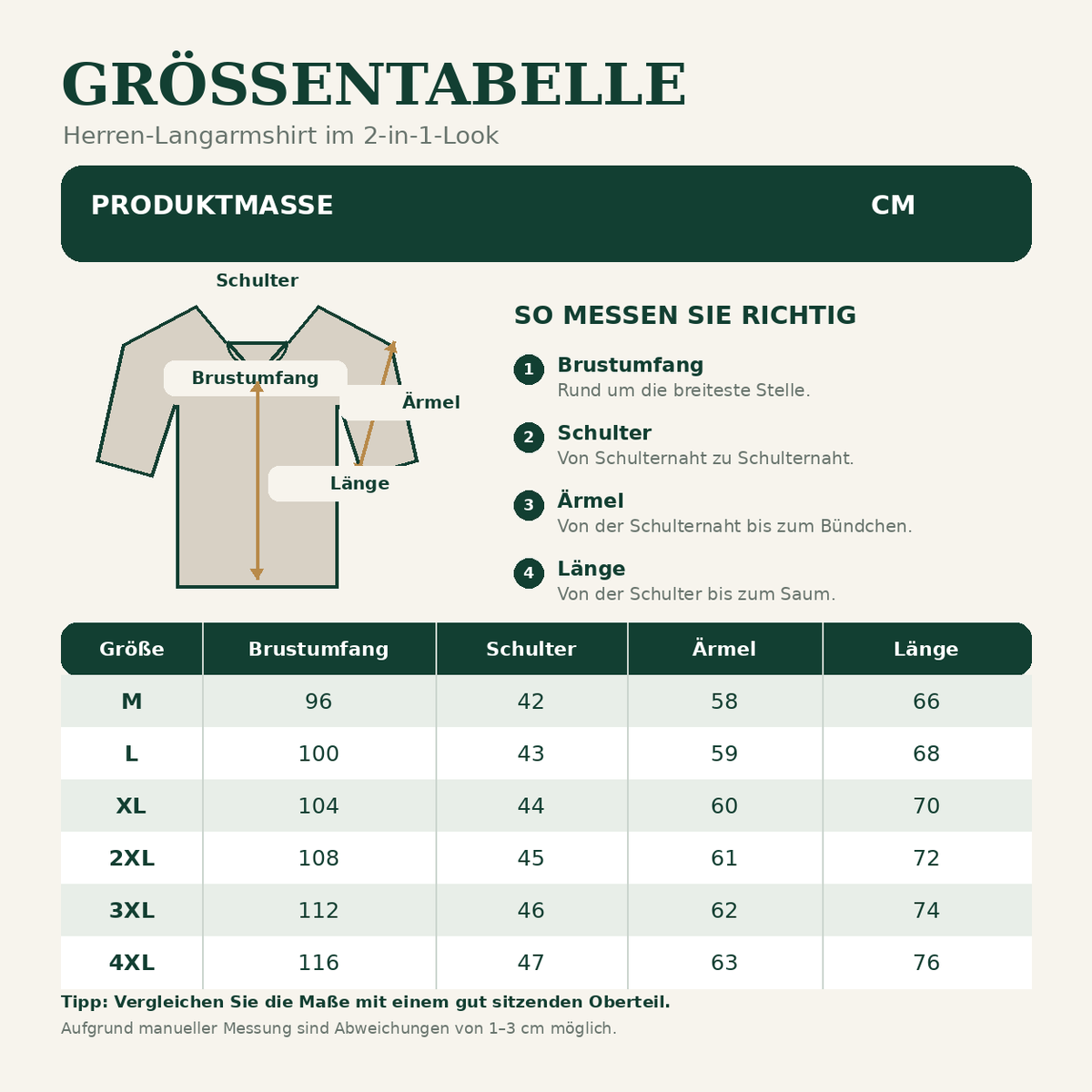 Herren-Langarmshirt im 2-in-1-Look mit Polokragen