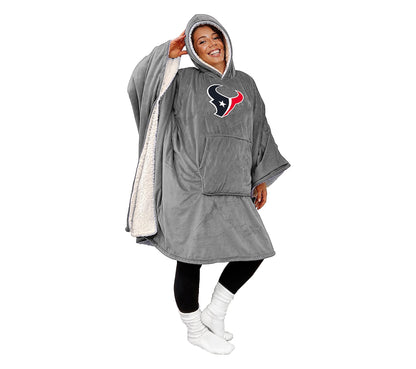 Black Friday Sale - 60" x 80" Wearable Hooded Blanket with Logo Patch