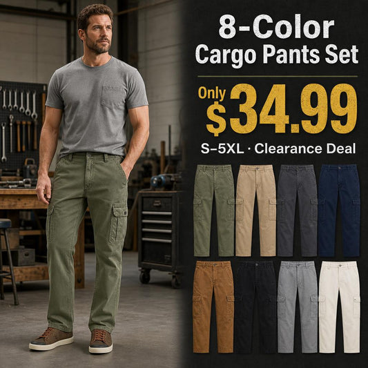 Men's Straight Leg Cargo Pants