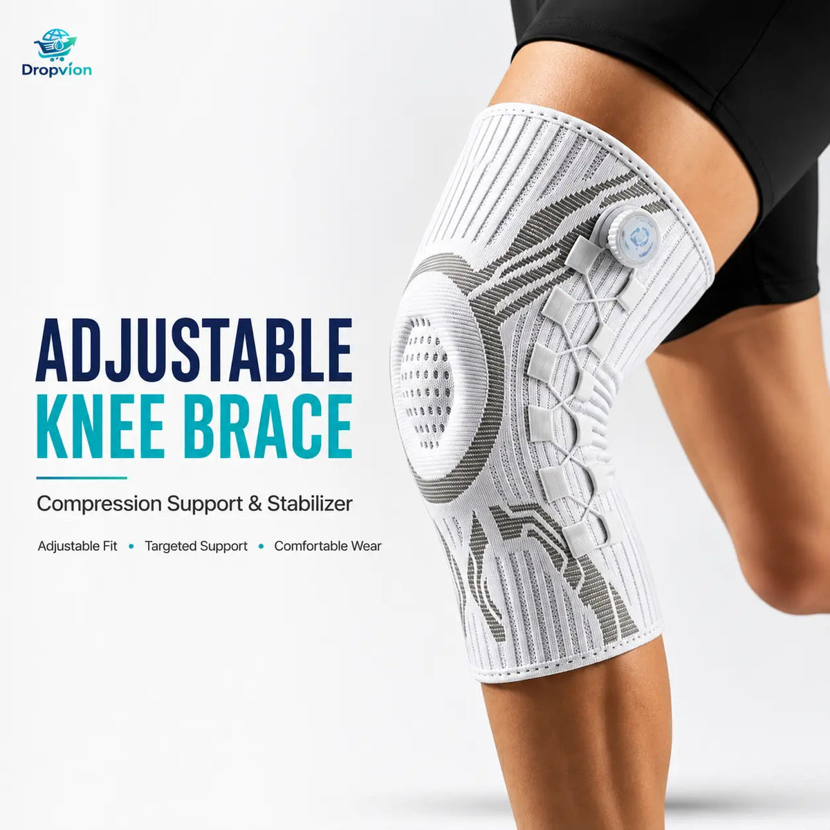 Adjustable Knee Brace – Compression Support & Stabilizer