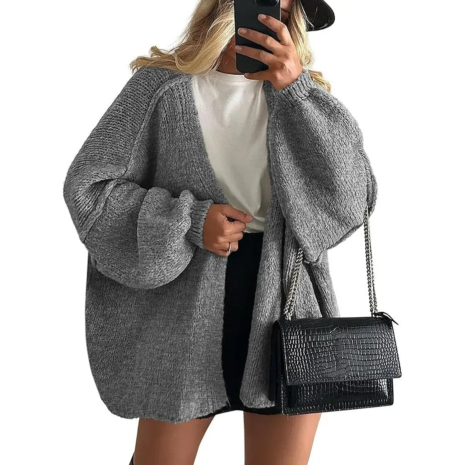 Women's Open Front Oversized Cardigan Sweaters