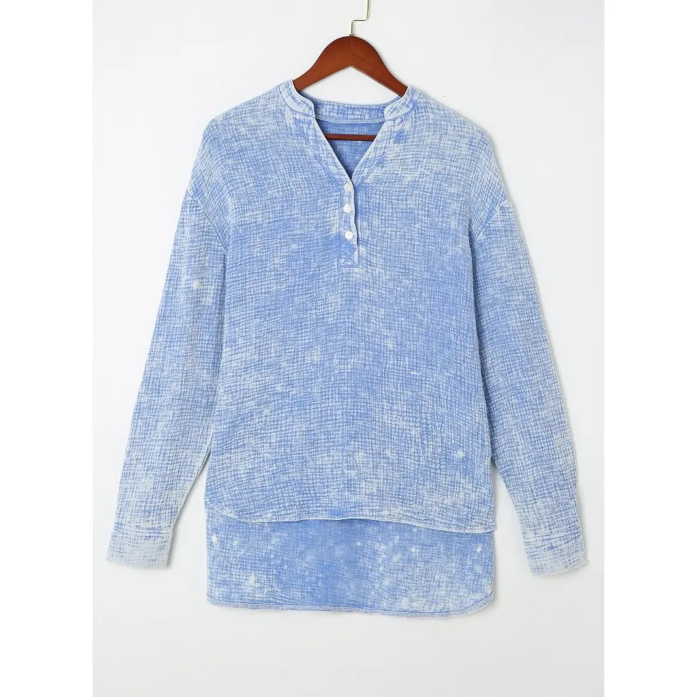 Flash Sale🔥 Women's Cotton V Neck Button Blouse Tops
