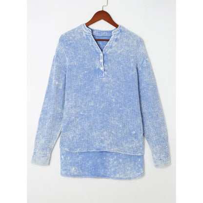 Flash Sale🔥 Women's Cotton V Neck Button Blouse Tops