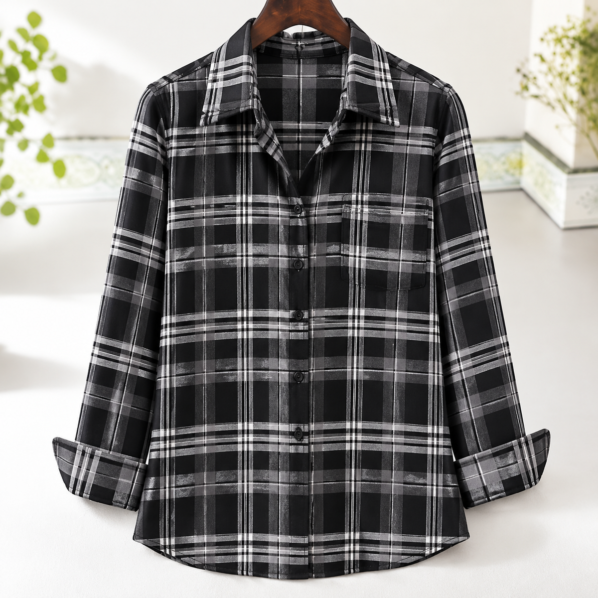 🍂 NEW SEASON DEAL | Women's Cotton Long-Sleeve Top – Elegant Slim Fit for Just $24.99!