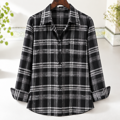 🍂 NEW SEASON DEAL | Women's Cotton Long-Sleeve Top – Elegant Slim Fit for Just $24.99!