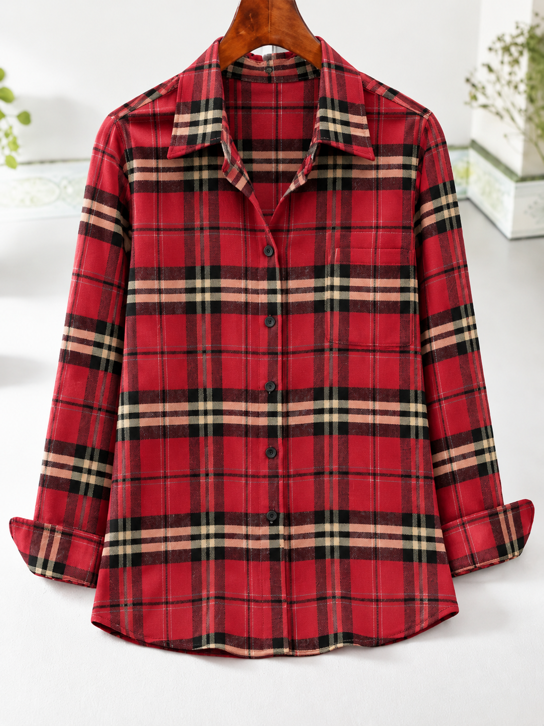 🍂 NEW SEASON DEAL | Women's Cotton Long-Sleeve Top – Elegant Slim Fit for Just $24.99!
