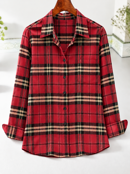 🍂 NEW SEASON DEAL | Women's Cotton Long-Sleeve Top – Elegant Slim Fit for Just $24.99!