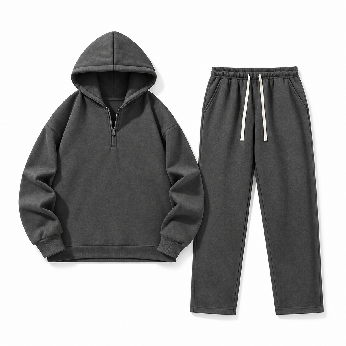 Unisex Half-Zip Hoodie & Sweatpants Set 8-Color Set