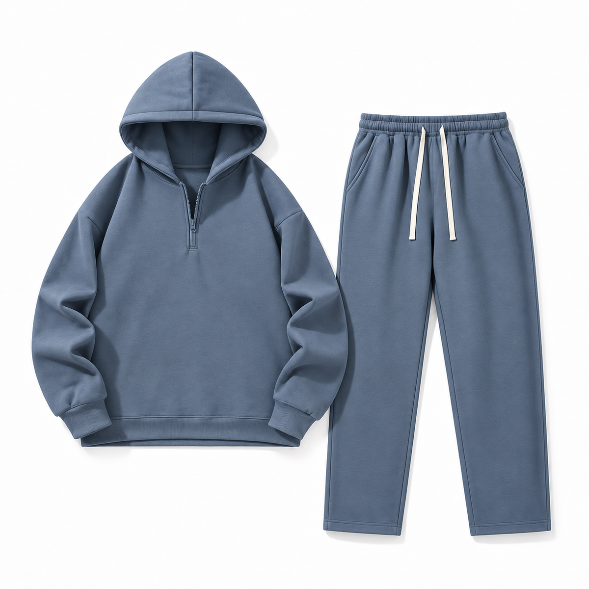 Unisex Half-Zip Hoodie & Sweatpants Set 8-Color Set