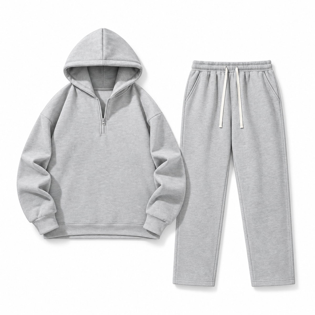 Unisex Half-Zip Hoodie & Sweatpants Set 8-Color Set