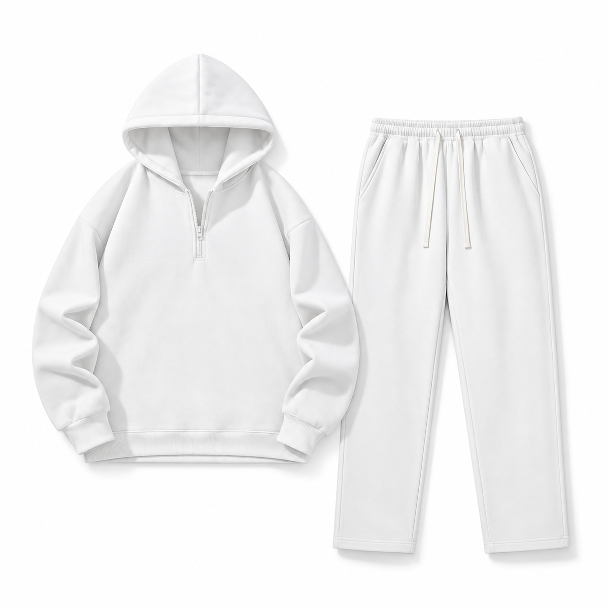 Unisex Half-Zip Hoodie & Sweatpants Set 8-Color Set