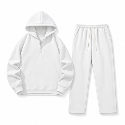 Unisex Half-Zip Hoodie & Sweatpants Set 8-Color Set