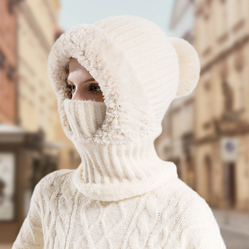 🎁Last Day Promotion 49% Off🔥Women's Winter One-Piece Knitted Beanie Scarf Mask