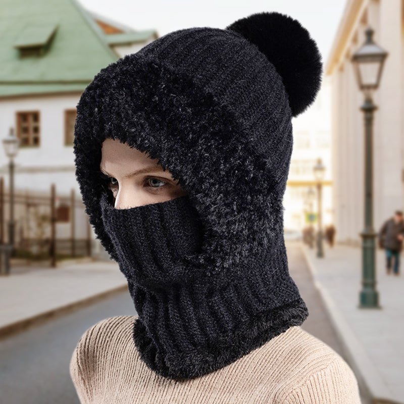🎁Last Day Promotion 49% Off🔥Women's Winter One-Piece Knitted Beanie Scarf Mask