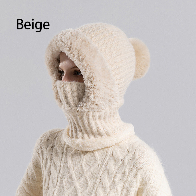 🎁Last Day Promotion 49% Off🔥Women's Winter One-Piece Knitted Beanie Scarf Mask