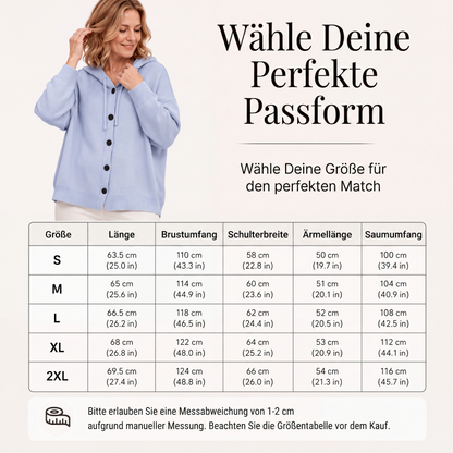 🧥⭐50 % Rabatt！🛍️Damen-Strickcardigan mit Kapuze
