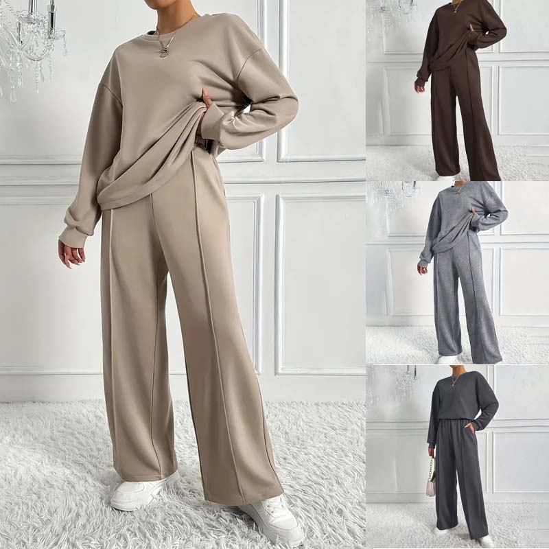 Damen Zweiteiler Set aus Sweatshirt & Hose | Gemütlicher Komfort trifft auf eleganten Alltagsstil 👚