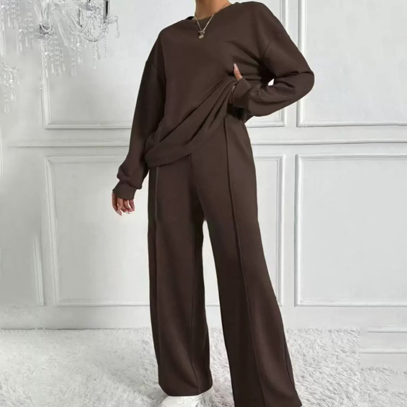Damen Zweiteiler Set aus Sweatshirt & Hose | Gemütlicher Komfort trifft auf eleganten Alltagsstil 👚