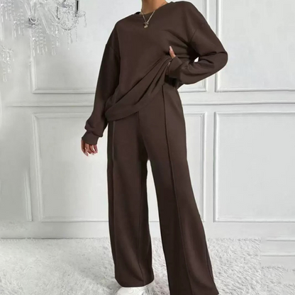 Damen Zweiteiler Set aus Sweatshirt & Hose | Gemütlicher Komfort trifft auf eleganten Alltagsstil 👚