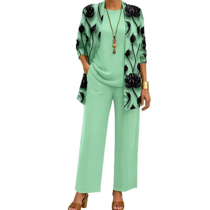🤲Women's Elegant Printed 3-Piece Set