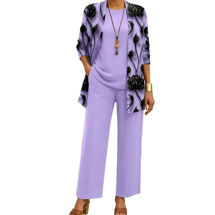 🤲Women's Elegant Printed 3-Piece Set