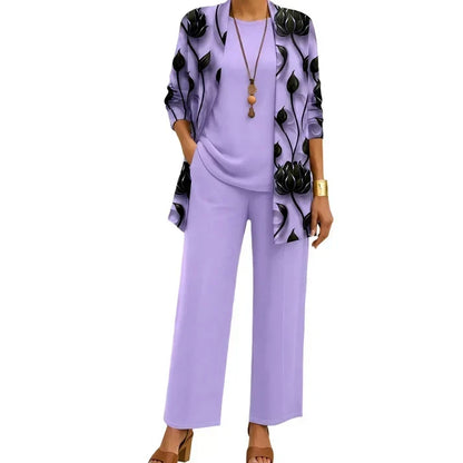 🤲Women's Elegant Printed 3-Piece Set