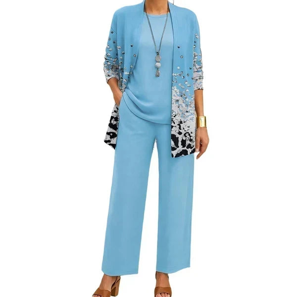 🤲Women's Elegant Printed 3-Piece Set