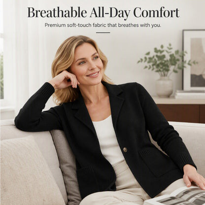 🤲Women's Lapel Collar Knit Cardigan