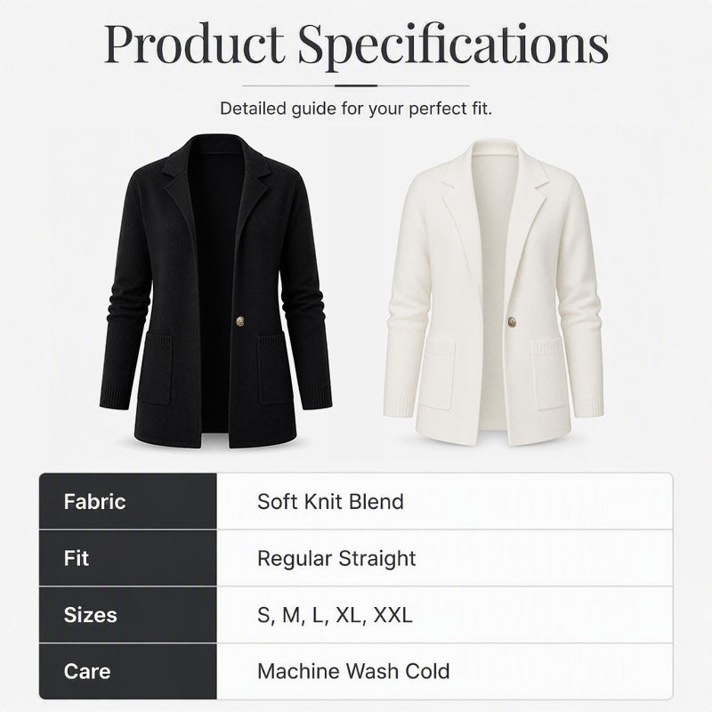🤲Women's Lapel Collar Knit Cardigan