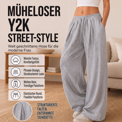 📢🎉50%Rabatt!!!🛍️✨Casual Pleated Wide-Leg Sweatpants for Women