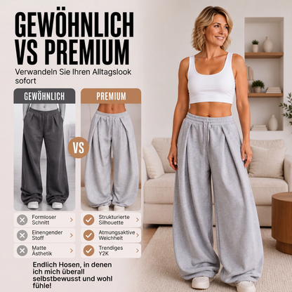 📢🎉50%Rabatt!!!🛍️✨Casual Pleated Wide-Leg Sweatpants for Women