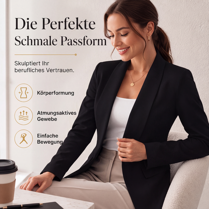Schluss mit komplizierten Büro-Looks – Damen Blazer mit offener Vorderseite